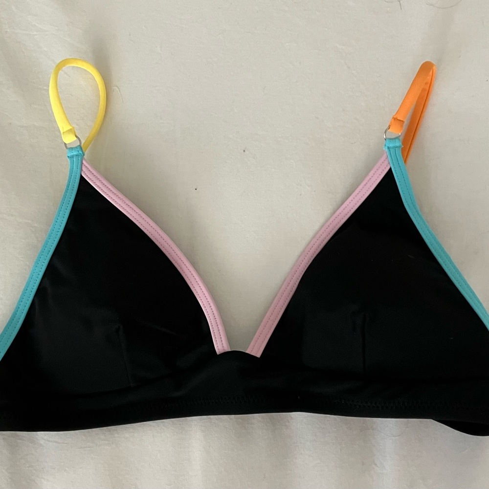 Multi colored bikini top